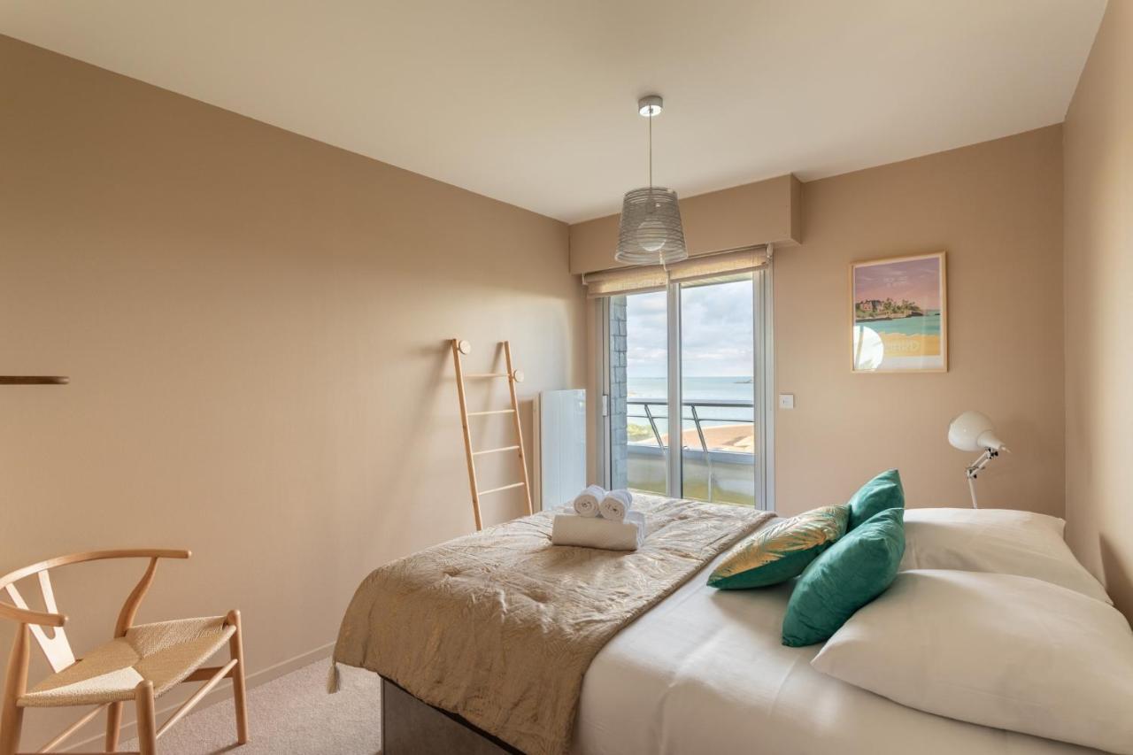 Heol - Appartement 2 Chambres - Vue Mer Et Parking Dinard Ngoại thất bức ảnh